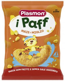 Хрупанки Plasmon - Paff, царевица и просо, 15 g