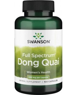 Full Spectrum Dong Quai, 530 mg, 100 капсули, Swanson