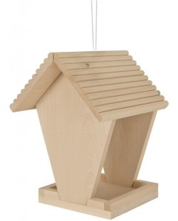 Дървен комплект Eichhorn - Хранилка за птици, за оцветяване