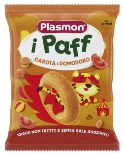 Хрупанки Plasmon - Paff, домат и морков, 15 g