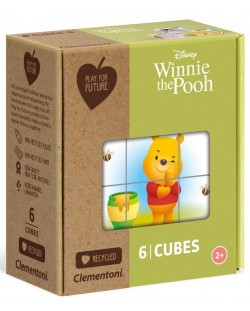 Игра с кубчета Clementoni -  Whinnie The Pooh, 6 части