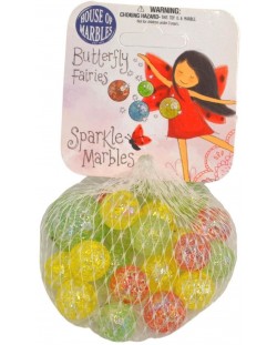 Игрален комплект House of Marbles - Butterfly Fairy, стъклени топчета