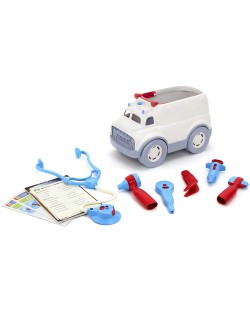 Игрален комплект Green Toys - Линейка и докторски принадлежности