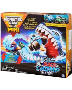 Игрален комплект Spin Master Monster Jam Mini - Писта изстрелвачка с акула