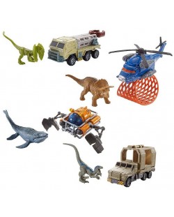 Игрален комплект Matchbox - Jurassic World, Транспортьор с динозавър, асортимент