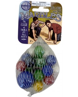 Игрален комплект House of Marbles - Стъклени топчета в мрежа