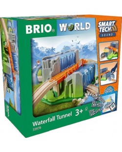 Игрален комплект Brio - Тунел с водопад, Smart Tech
