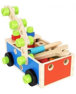 Игрален комплект Kruzzel - Дървена работилница с инструменти