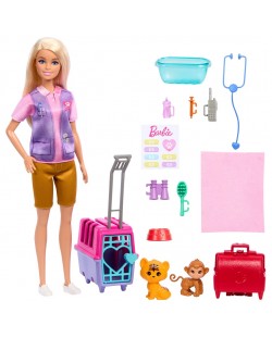 Игрален комплект Barbie - Барби ветеринар, с аксесоари