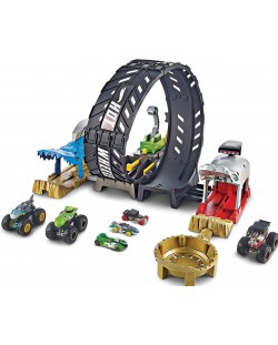Игрален комплект Hot Wheels Monster Truck - Коли и бъгита