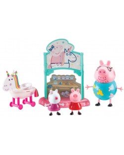 Игрален комплект Peppa Pig - Еднорог парти, с 3 фигури