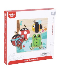 Игрален комплект Tooky Toy - Дървена дъска за основни умения
