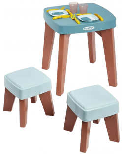 Игрален комплект Ecoiffier - Маса със столчета и прибори