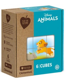 Игра с кубчета Clementoni - Disney Animals, 6 части