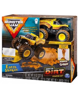 Игрален комплект с бъги и пясък Spin Master Monster Jam - Monster Dirt, Earth Shaker