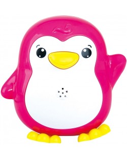 Играчка за баня PlayGo - Пръскащ пингвин, розова