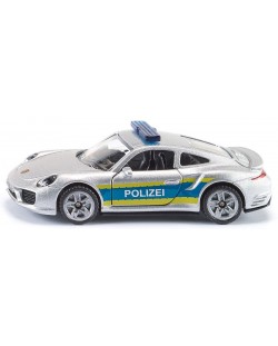 Метална количка Siku Super - Полицейски автомобил Porsche 911