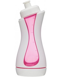 Спортна бутилка iiamo sport - Бяло и розово, 380 ml