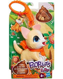 Интерактивна играчка Hasbro FurReal Poopalots - Акащи животни, Жълто куче