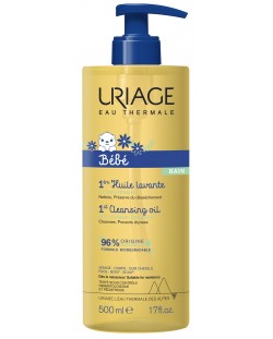 Измиващо защитно душ-олио Uriage - Huile Avante, 500 ml