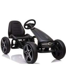 Картинг кола Moni - Mercedes-Benz Go Kart, EVA, черна