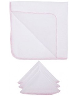 Кърпи за лице Sevi Baby - Розови, 3 броя
