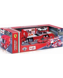 Камион-гараж Maisto - Ferrari Evolution Hauler, с 2 коли