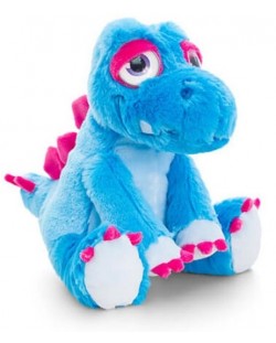 Плюшена играчка Keel Toys - Динозавър, син, 16 cm