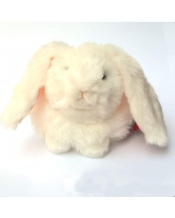 Плюшена играчка Keel Toys - Зайче, бяло, 18 cm