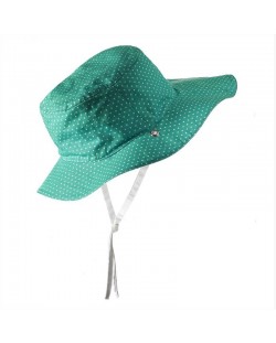 KI ET LA Детска двулицева шапка с UV защита Green Mood Изберете размер 2 - 4 години