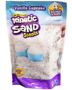 Кинетичен пясък Spin Master - Kinetic Sand, с аромат на ваинилия, 227 g