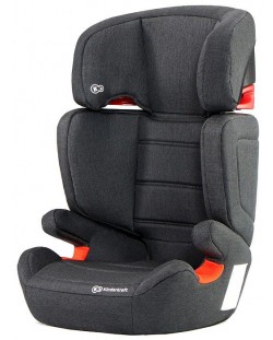 Столче за кола KinderKraft Junior Fix - Черно, с IsoFix, 15-36 kg