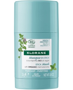 Klorane Mint Стик-маска за лице, 25 g