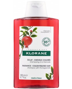 Klorane Pomegranate Шампоан за боядисана коса, 200 ml