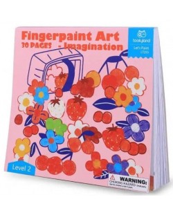 Книжка за рисуване с пръсти Tooky Land - Въображение