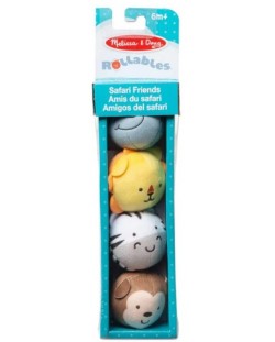 Комплект плюшени играчки Melissa & Doug - Кръгли сафари животни