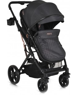 Комбинирана бебешка количка Moni - Rafaello, черна