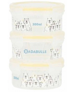 Комплект контейнери Badabulle - MaxiBox, 3 х 300 ml