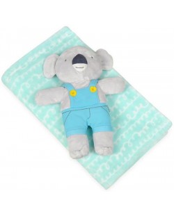 Комплект одеяло и плюшена играчка Baby Matex - Carol, 85 х 100 cm, Коала