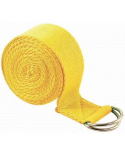Колан за йога Maxima - 180 х 3.8 cm, жълт