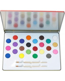 Комплект за рисуване с боички Vilac - Rainbow