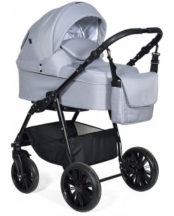 Комбинирана детска количка 3в1 Baby Giggle - Torino, светлосива