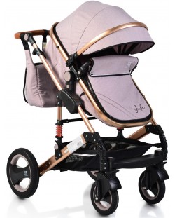 Комбинирана детска количка Moni - Gala, бежова