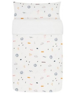 Комплект детски чаршафи Baby Clic - Ufo, 70 х 140 cm 