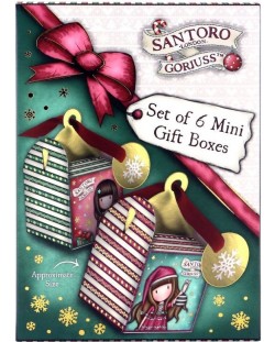 Комплект подаръчни кутии Santoro Gorjuss - Mеrry and Bright, 6 броя