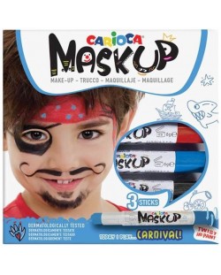 Комплект бои за лице Carioca Mask up - КАРНАВАЛ, 3 цвята