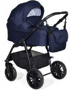 Комбинирана детска количка 3в1 Baby Giggle - Torino, тъмносиня