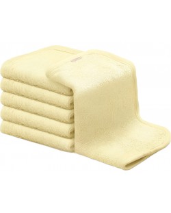 Комплект бебешки кърпи KeaBabies - Органичен бамбук, жълти, 6 броя