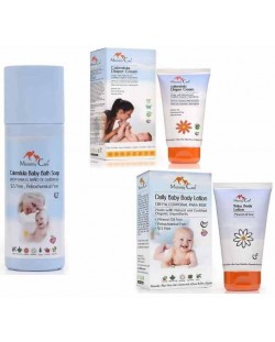 Комплект за бебета и деца Mommy Care - Крем против подсичане, сапун и лосион