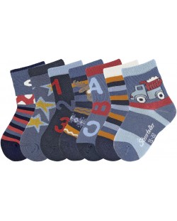 Комплект детски чорапи Sterntaler - 17/18, 6-12 месеца, 7 чифта